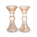 Pair of Crystal Elegant Candlesticks 13 cm