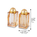 Gold Crystal Salt & Peper Holders 8*3 cm