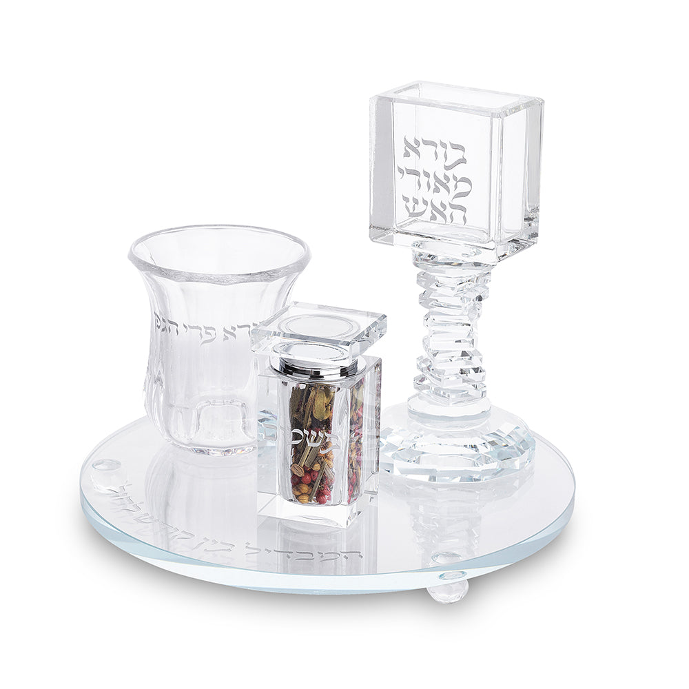 Crystal Havdala Set 20 cm