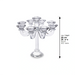 CRYSTAL CANDLESTICKS 9 BRANCH 26 CM