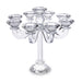 CRYSTAL CANDLESTICKS 9 BRANCH 26 CM