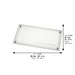 Elegant Glass Tray 37*20 cm