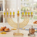 Crystal Elegant Hanukkiah 22 cm - Gold