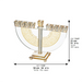 Crystal Elegant Hanukkiah 22 cm - Gold