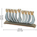 Crystal Elegant Menorah 16cm