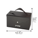 Leatherette Etrog Box, Handle & Lock 13*19*11 cm - Brown
