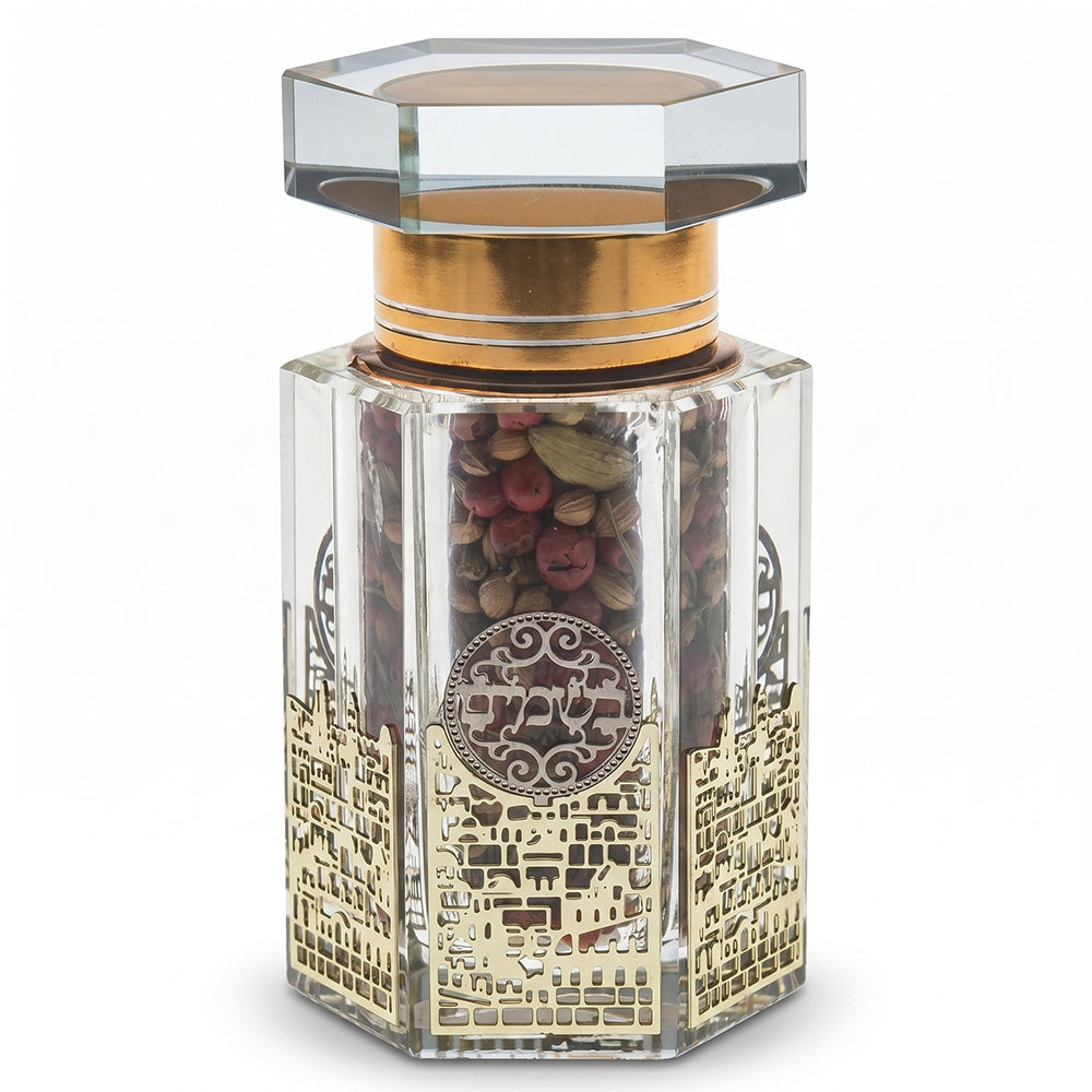 Crystal Besamim Holder 8.5*5 cm with Plaque
