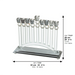 Crystal Elegant Menorah 26cm