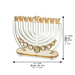 Crystal Elegant Hanukkiah 25cm - Gold