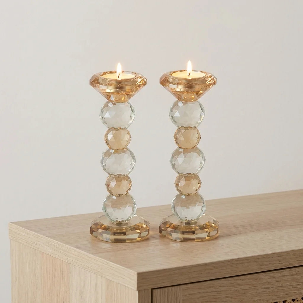 Crystal Candlesticks 20 cm