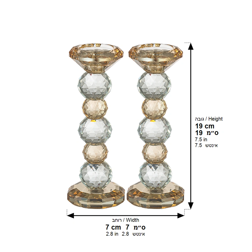 Crystal Candlesticks 20 cm