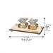 Set of Crystal Elegant Candlesticks and Tray - Gold