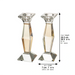 Pair of Crystal Elegant Candlesticks 20.5 cm