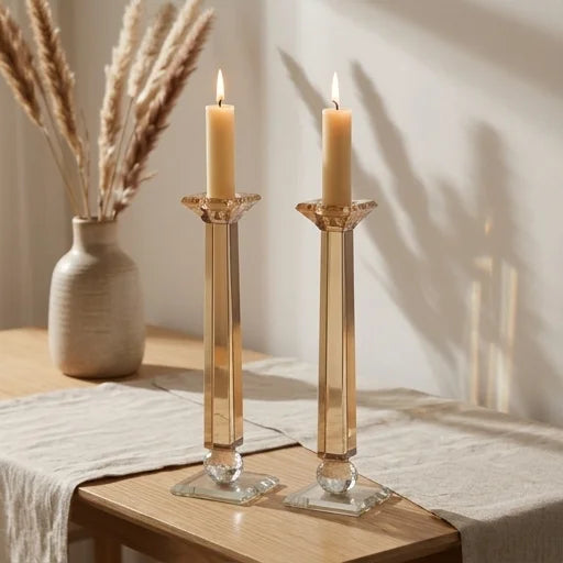 Crystal Candlesticks 34 cm