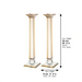 Crystal Candlesticks 34 cm
