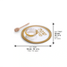 Glass Plate for Apple in Honey 19 cm