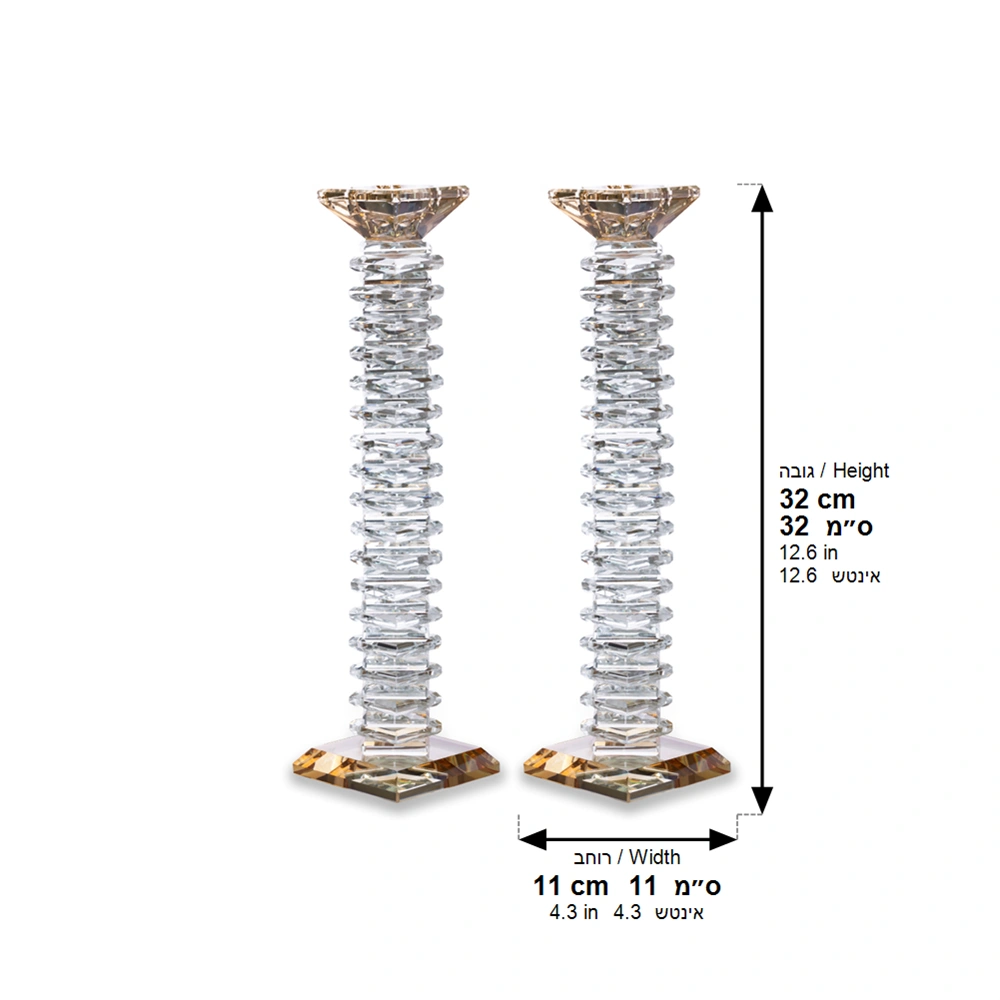 Crystal Candlesticks 32 cm