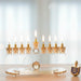 Elegant Crystal Menorah 13cm