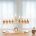 Elegant Crystal Menorah 13cm