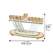 Crystal Elegant Menorah 15cm