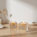 Crystal Candlesticks 5 cm with Metal Plaque