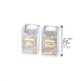 Crystal Candlesticks 7.5 cm with Metal Plaque