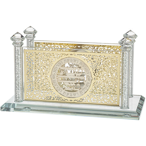 Crystal Napkin Holder with Laser Cut Plaque 8*17 cm