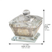 Crystal Salt Holder 6*4 cm with Laser Cut Plaque