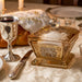 Crystal Salt Holder 6*4 cm with Laser Cut Plaque