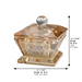 Crystal Salt Holder 6*4 cm with Laser Cut Plaque
