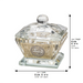 Crystal Salt Holder 6*4 cm with Laser Cut Plaque