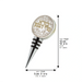 Crystal Wine Stopper 9 cm with Laser Cut Plaque