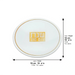 Reinforced Glass Trivet 19 cm - Gold, White