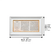 Framed Blessing 40*17 cm - "Pitum Haktoret"