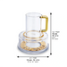 Acrylic Mayim Achronim with Plaque 14 cm - Gold