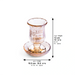 Crystal Kiddush Cup Without Stem 11 cm Contain 100ml // 3.4oz