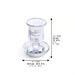 Crystal Kiddush Cup Without Stem "Blessing" 9 cm Contain 100ml // 3.4oz
