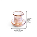Crystal Kiddush Cup Without Stem "Blessing" 9 cm Contain 100ml // 3.4oz