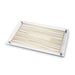 Glass Challah Tray 42*29 cm - Gold, Striped