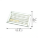 Glass Challah Tray 42*29 cm - Silver, Striped