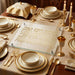 Glass Challah Tray 42*29 cm - Gold