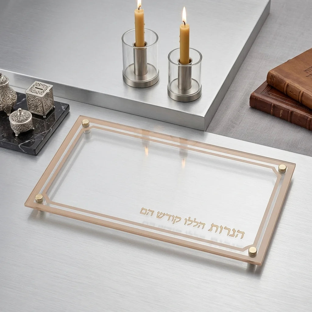 Elegant Glass Tray 37*20 cm - Gold
