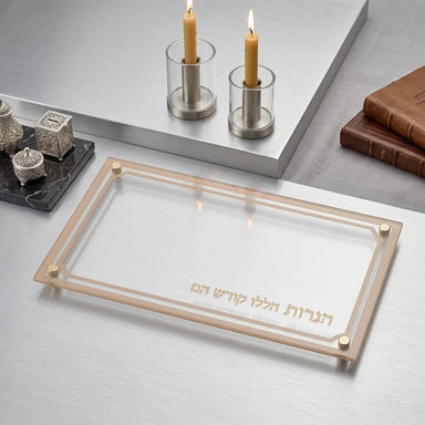 Elegant Glass Tray 37*20 cm - Gold