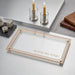 Elegant Glass Tray 37*20 cm - Gold