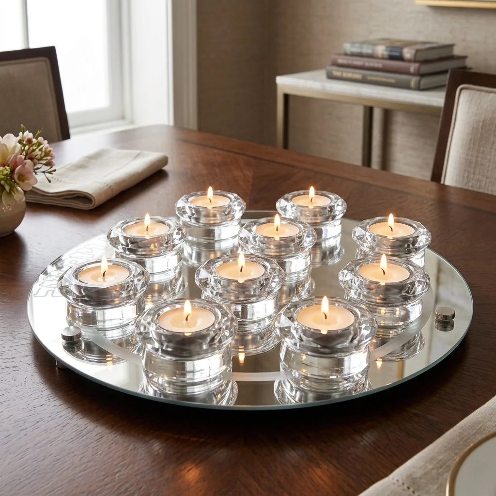 Crystal 10 Branches Candlesticks 33 cm