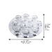 Crystal 12 Branches Candlesticks 33 cm