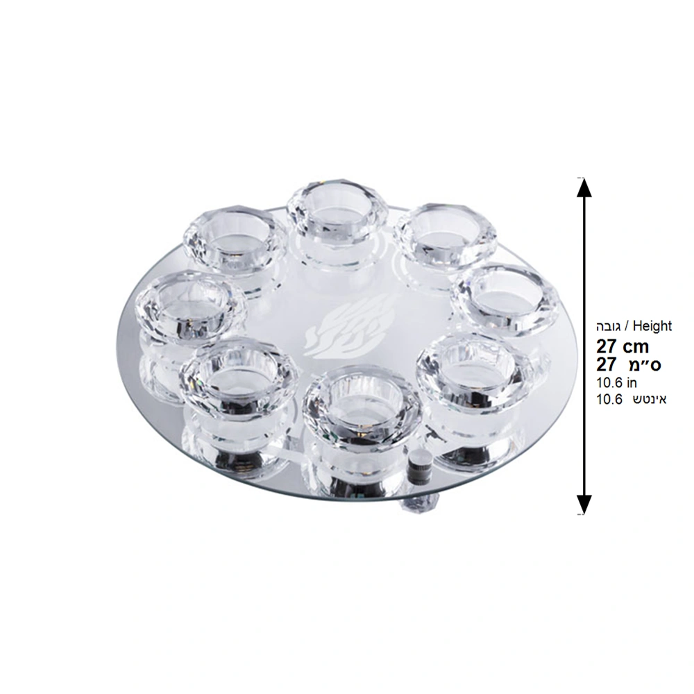 Crystal 8 Branches Candlesticks 27 cm
