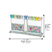 Crystal Elegant Hanukkiah 16 cm
