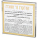 Lucite Hanukkah Candle Blessing - Gold
