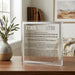 Lucite Hanukkah Candle Blessing - Silver